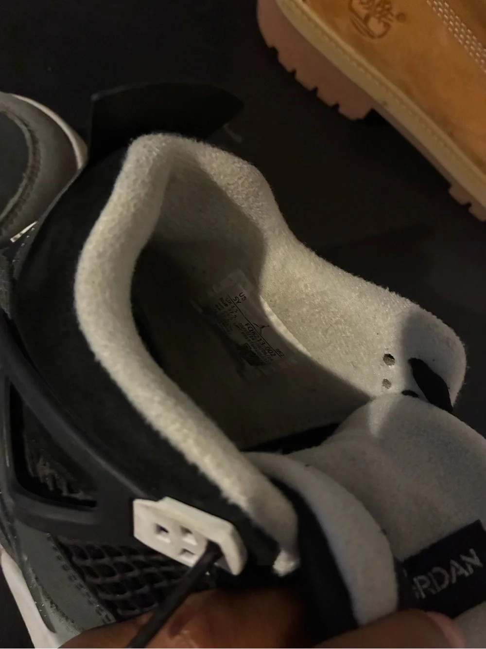 Jordan Kids' Retro Sneakers - Grey, Black, White